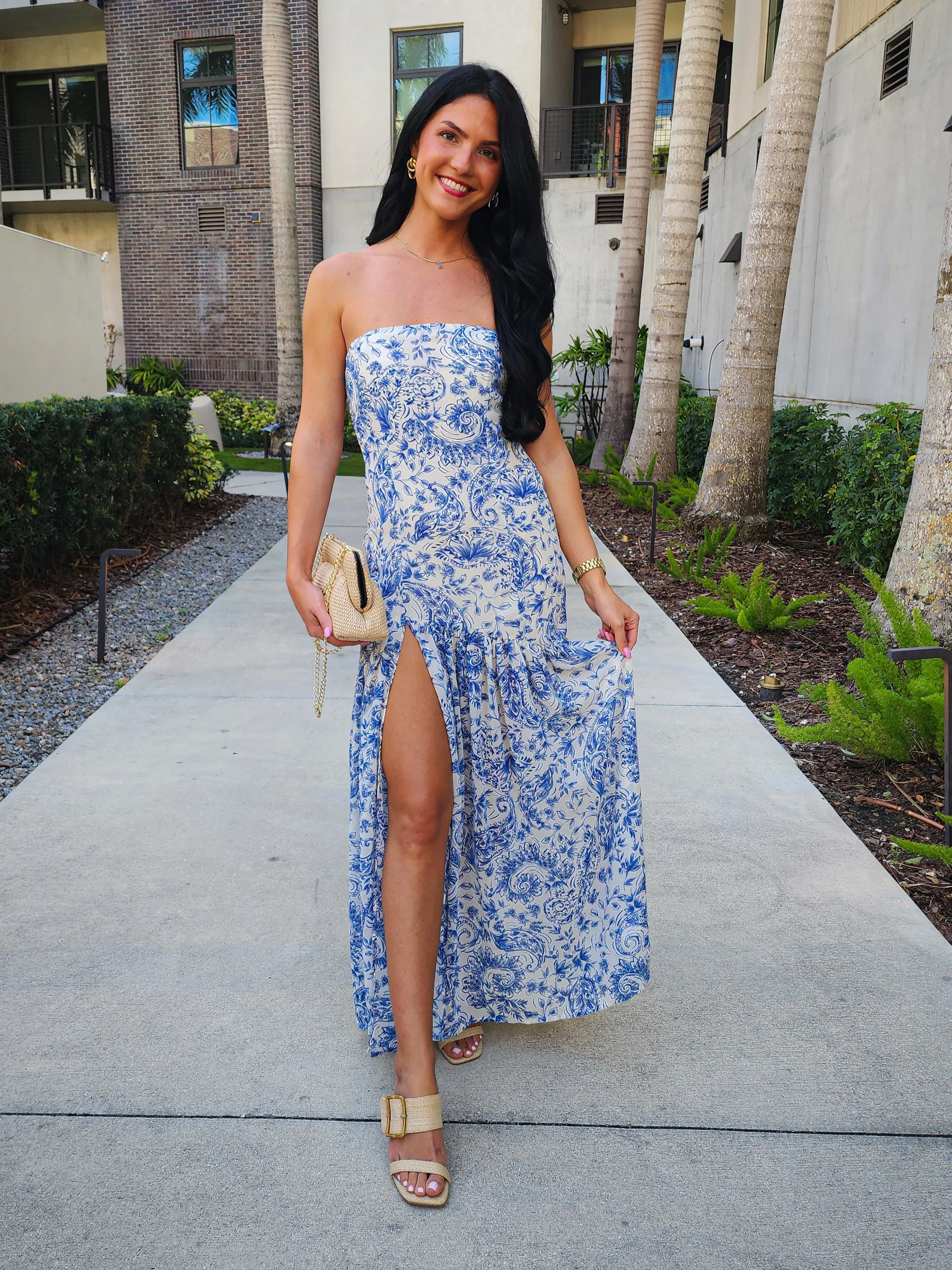Riviera Strapless Maxi Dress