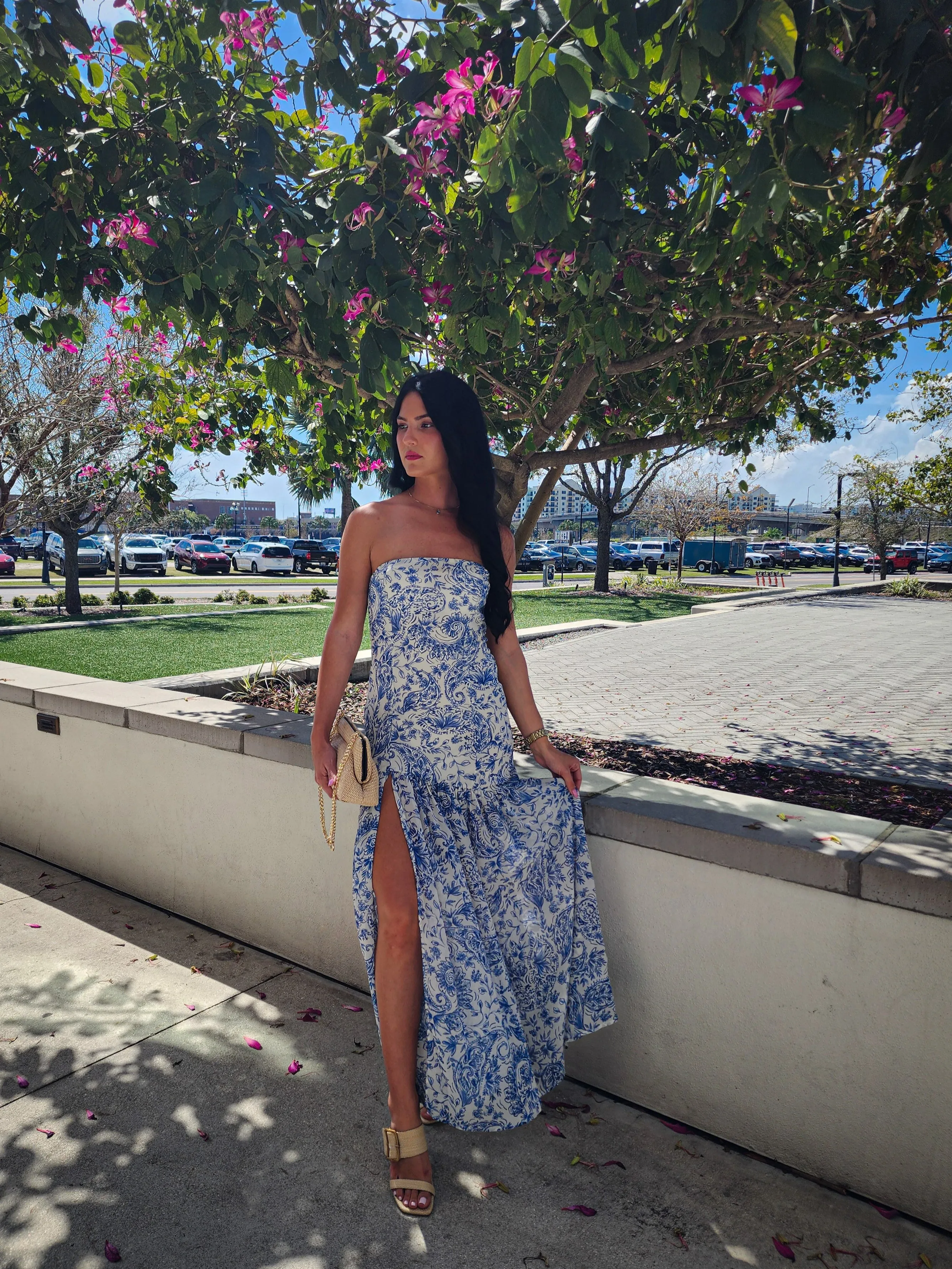 Riviera Strapless Maxi Dress