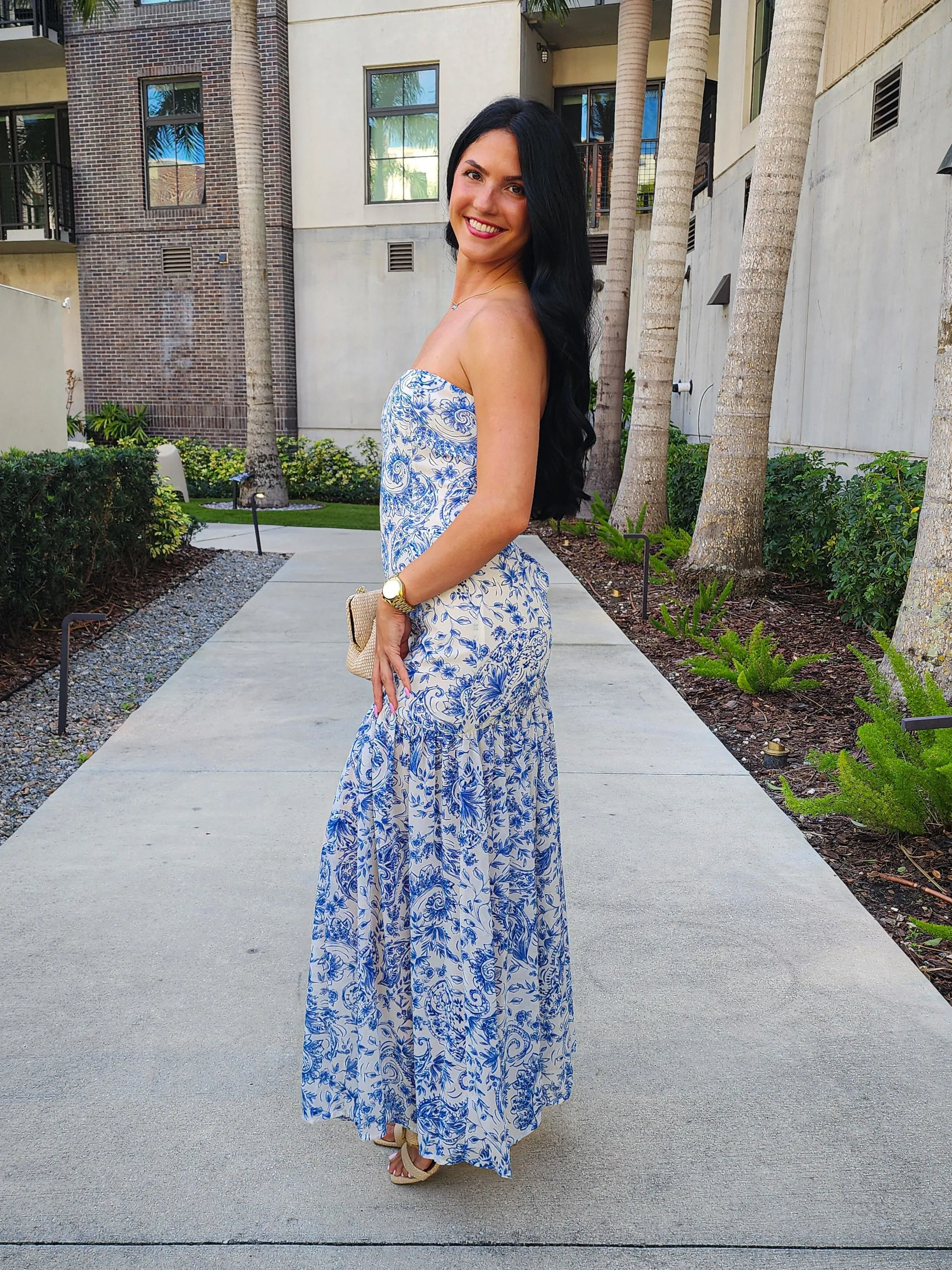 Riviera Strapless Maxi Dress