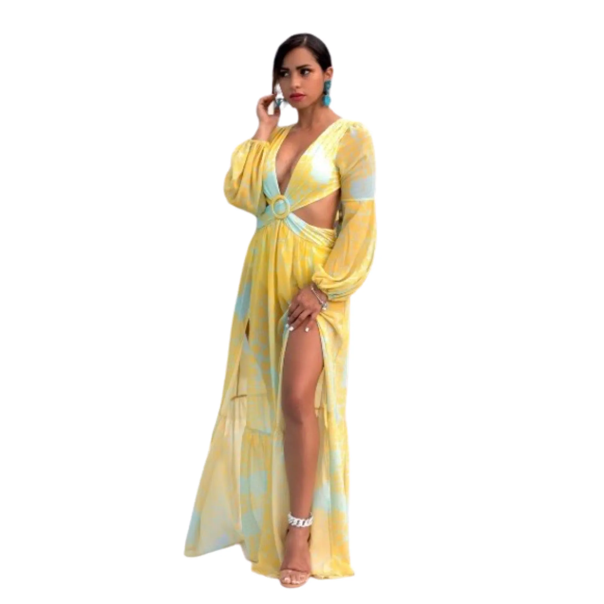 ROSEVELVET Yellow Maxi Dress NWT (MULTIPLE SIZES AVAILABLE)
