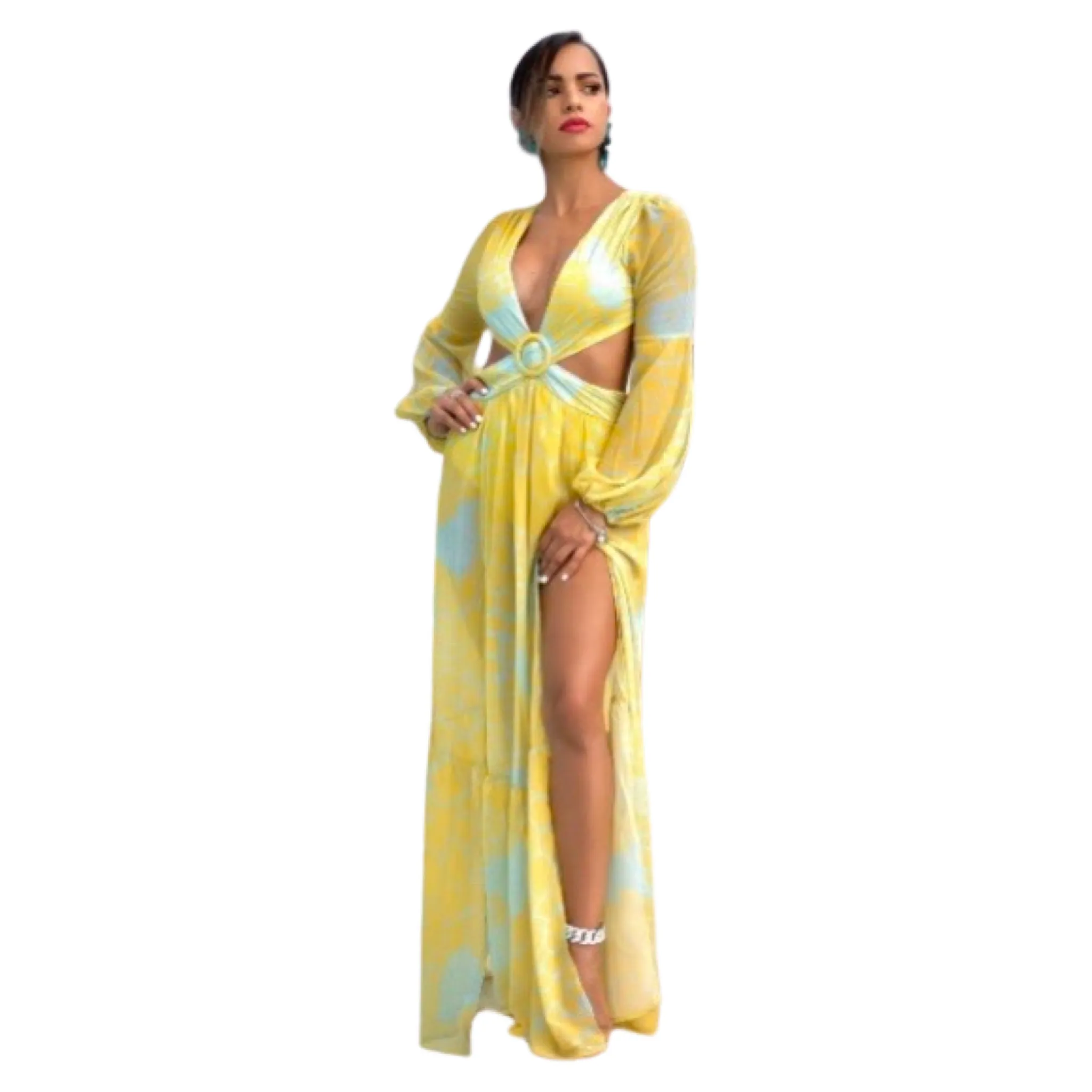 ROSEVELVET Yellow Maxi Dress NWT (MULTIPLE SIZES AVAILABLE)