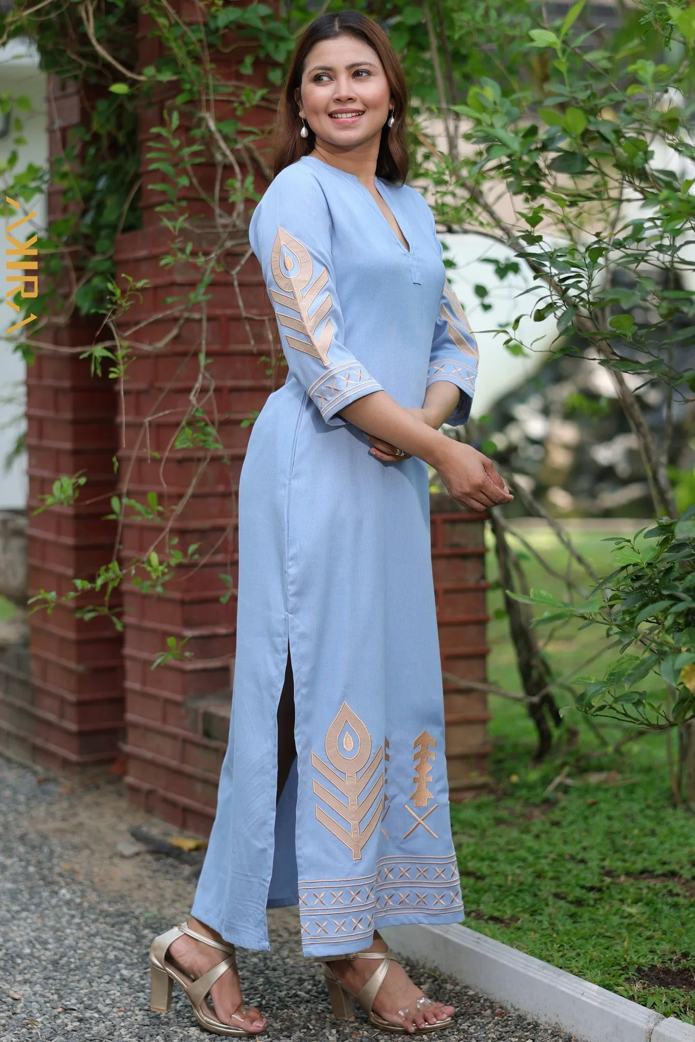 Sakura Detail Designer Dress | Kaftan, Bohemian Dress, Floral Dress, Boho Maxi Dress