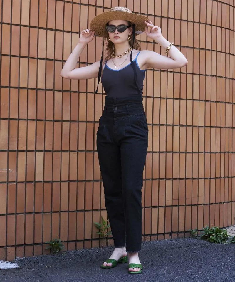 【SALE】High Waist Denim Pants