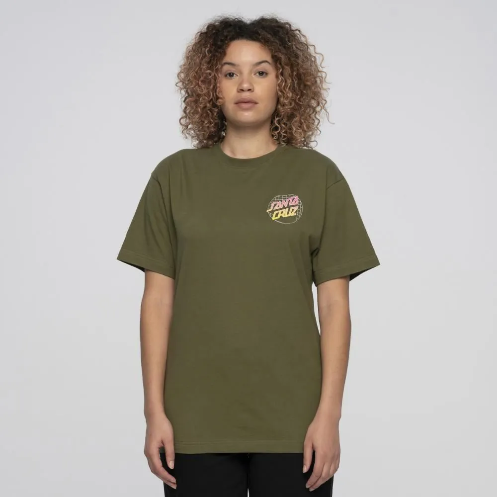 Santa Cruz T-Shirt Grid Delta Dot T-Shirt - Moss