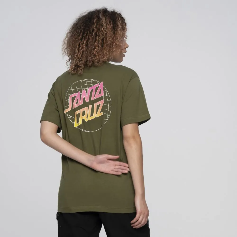 Santa Cruz T-Shirt Grid Delta Dot T-Shirt - Moss