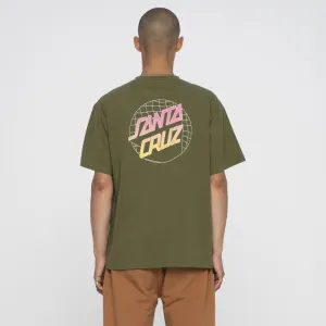 Santa Cruz T-Shirt Grid Delta Dot T-Shirt - Moss