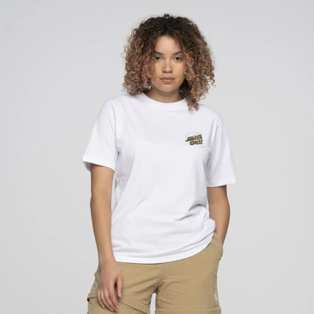 Santa Cruz Womens T-Shirt Holo Moon Dot T-Shirt - White
