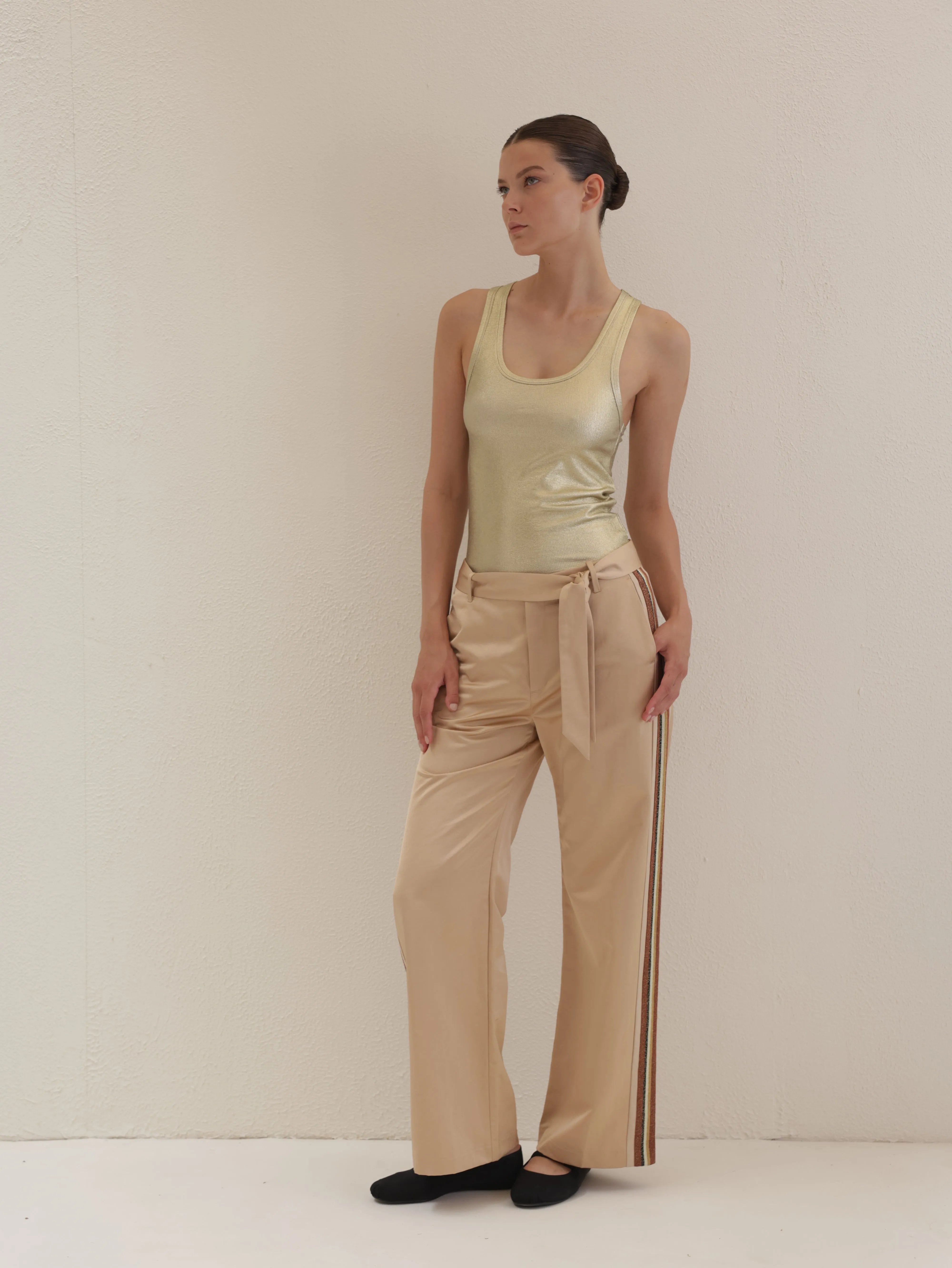 Satin Pants Wide Leg