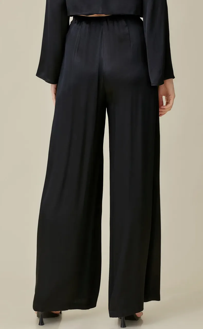 Satin Wide Leg Pants