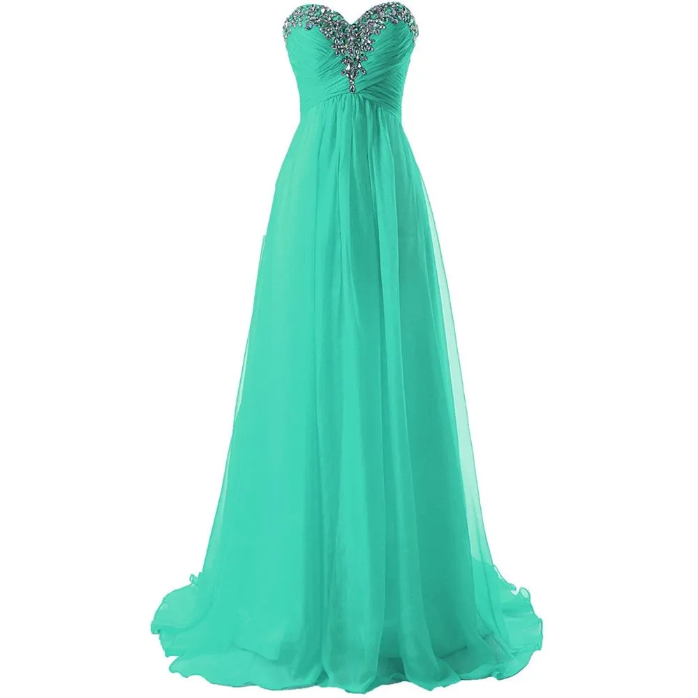 sd-hk Prom Dress Bridesmaid Dresses Long Prom Gown Chiffon Formal Evening Gowns