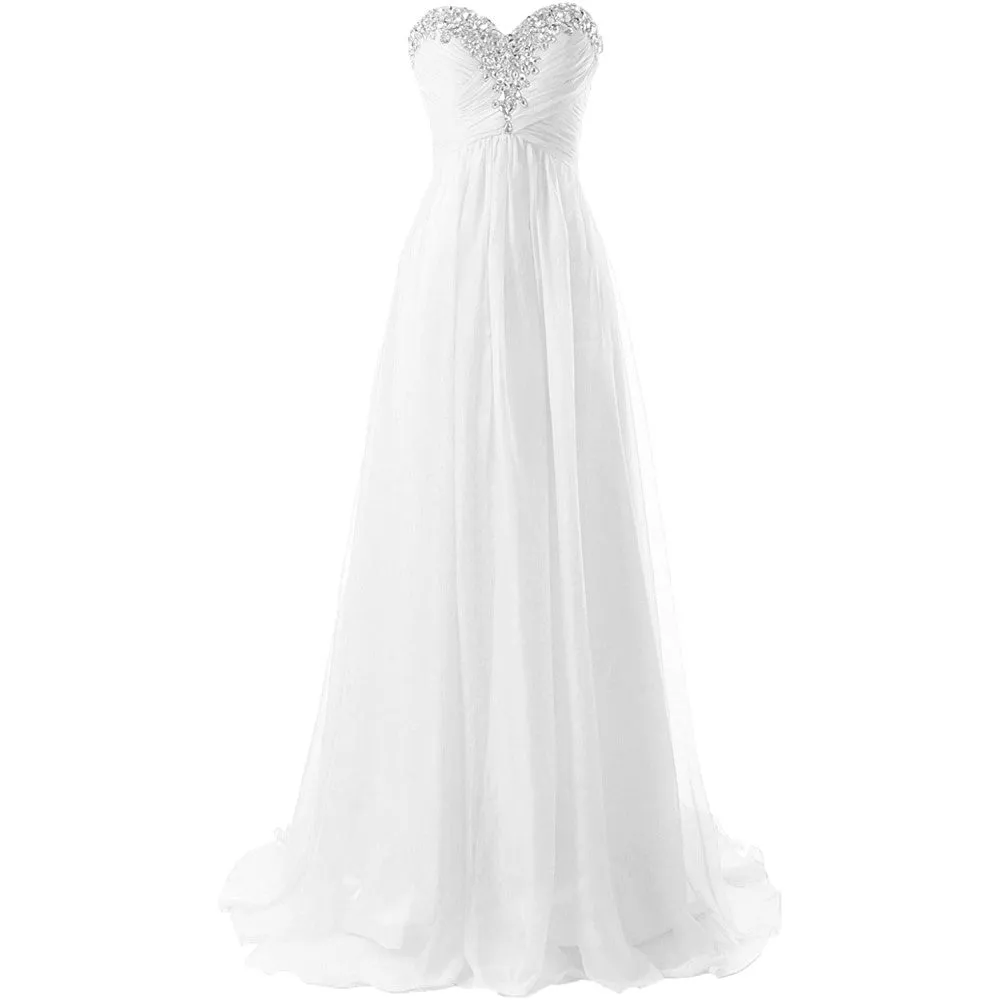 sd-hk Prom Dress Bridesmaid Dresses Long Prom Gown Chiffon Formal Evening Gowns