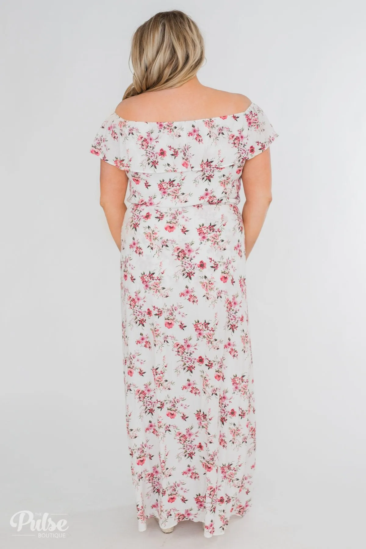Secrets of Spring Floral Maxi Romper- Ivory