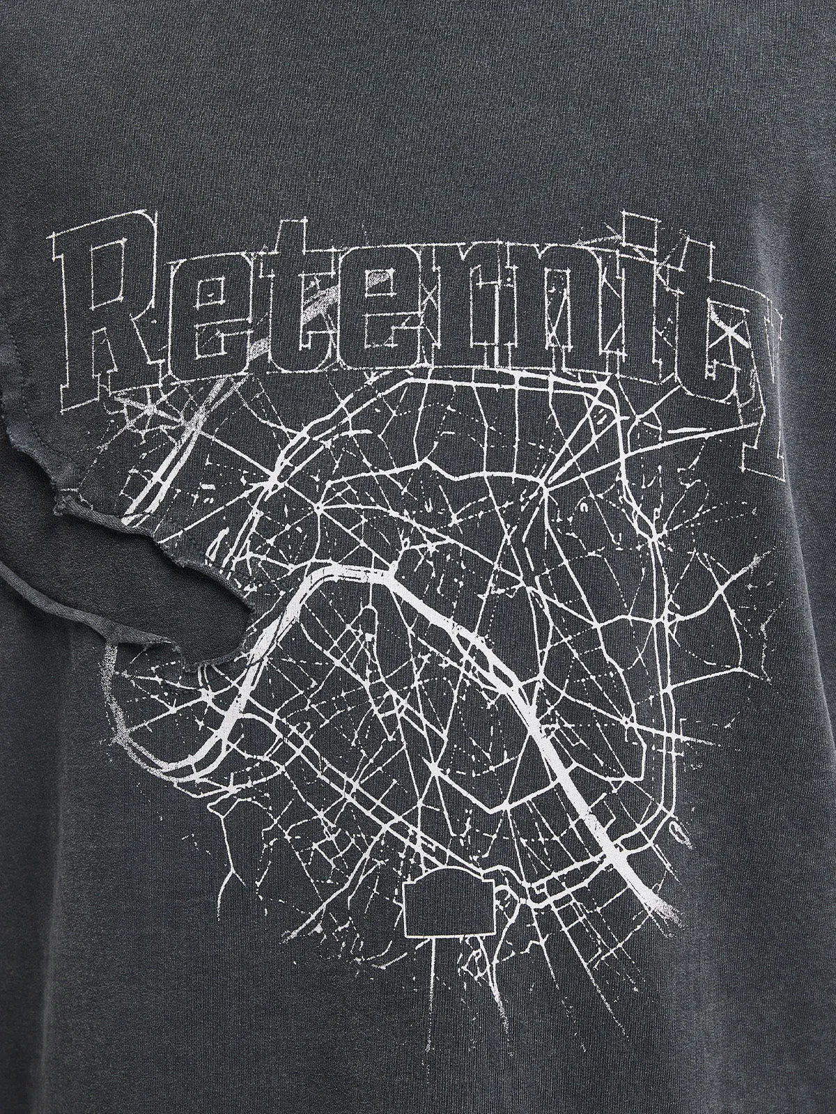 SHATTERED T-SHIRT - BLACK