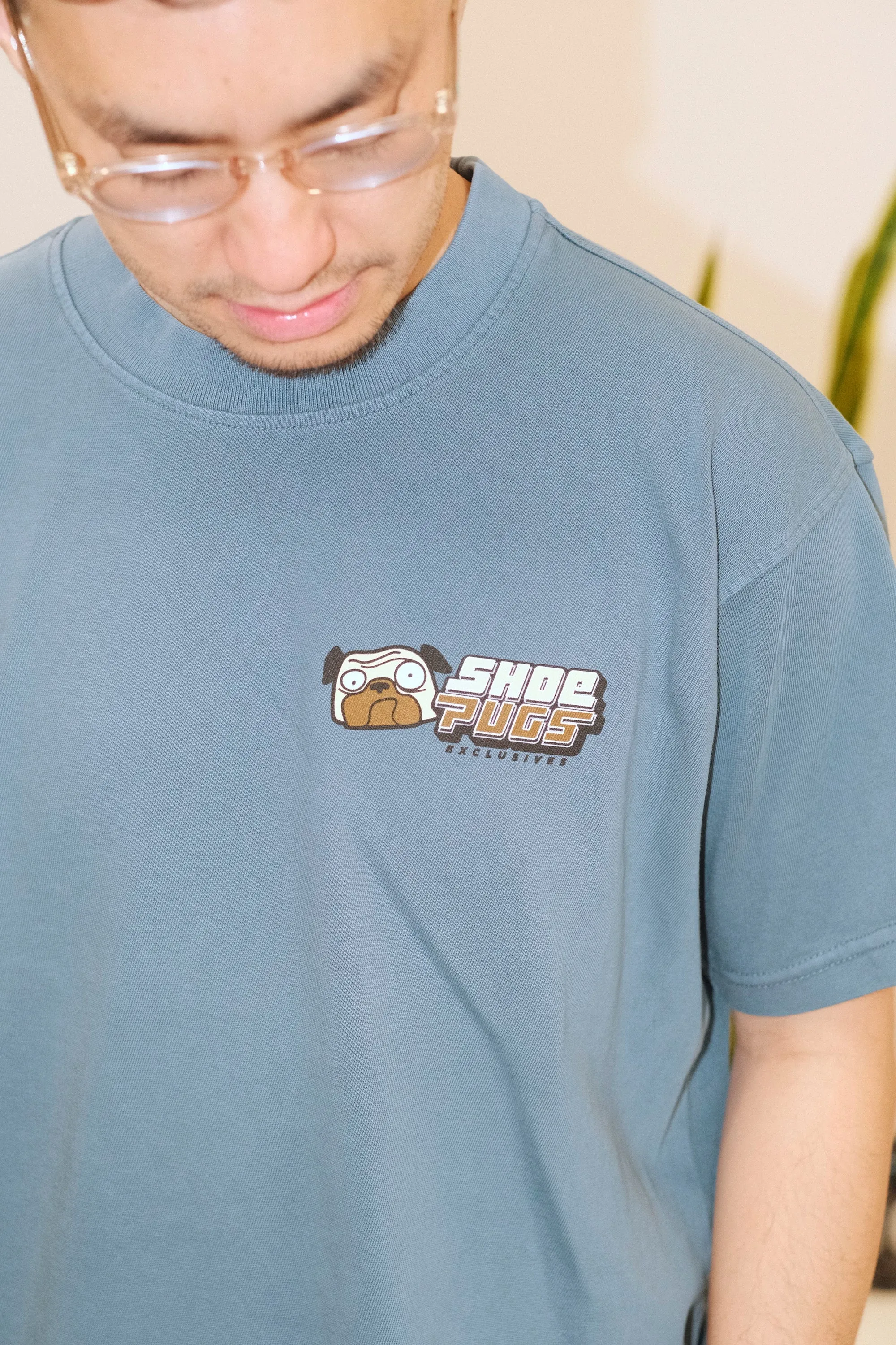 Shoepugs Exclusives Logo T-Shirt (Pebble Blue)