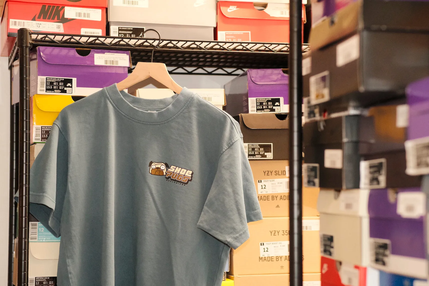 Shoepugs Exclusives Logo T-Shirt (Pebble Blue)