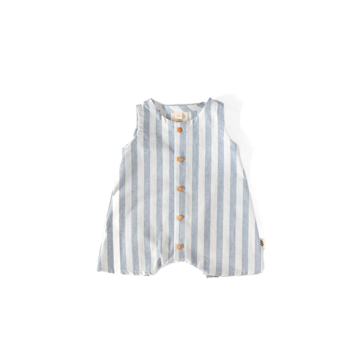 Short One-Piece - Vista Blue - Large Stripes