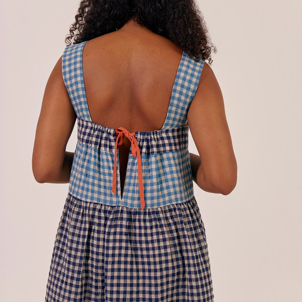 Sideline Beau Dress Mixed Check