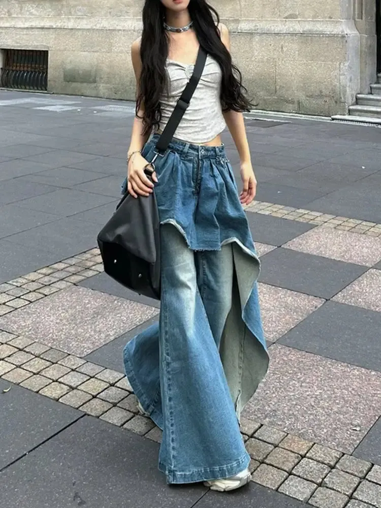 Skojt Skirt Jean flared pants