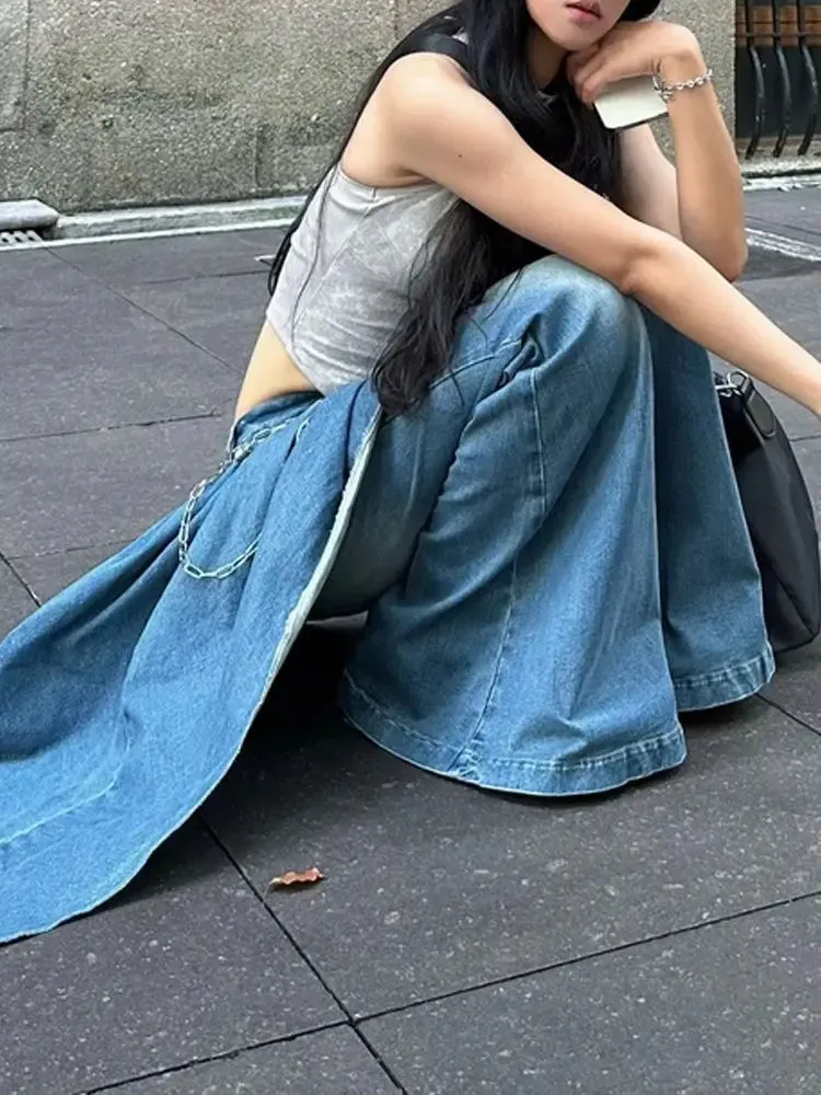 Skojt Skirt Jean flared pants