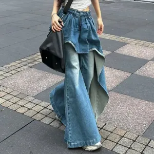 Skojt Skirt Jean flared pants