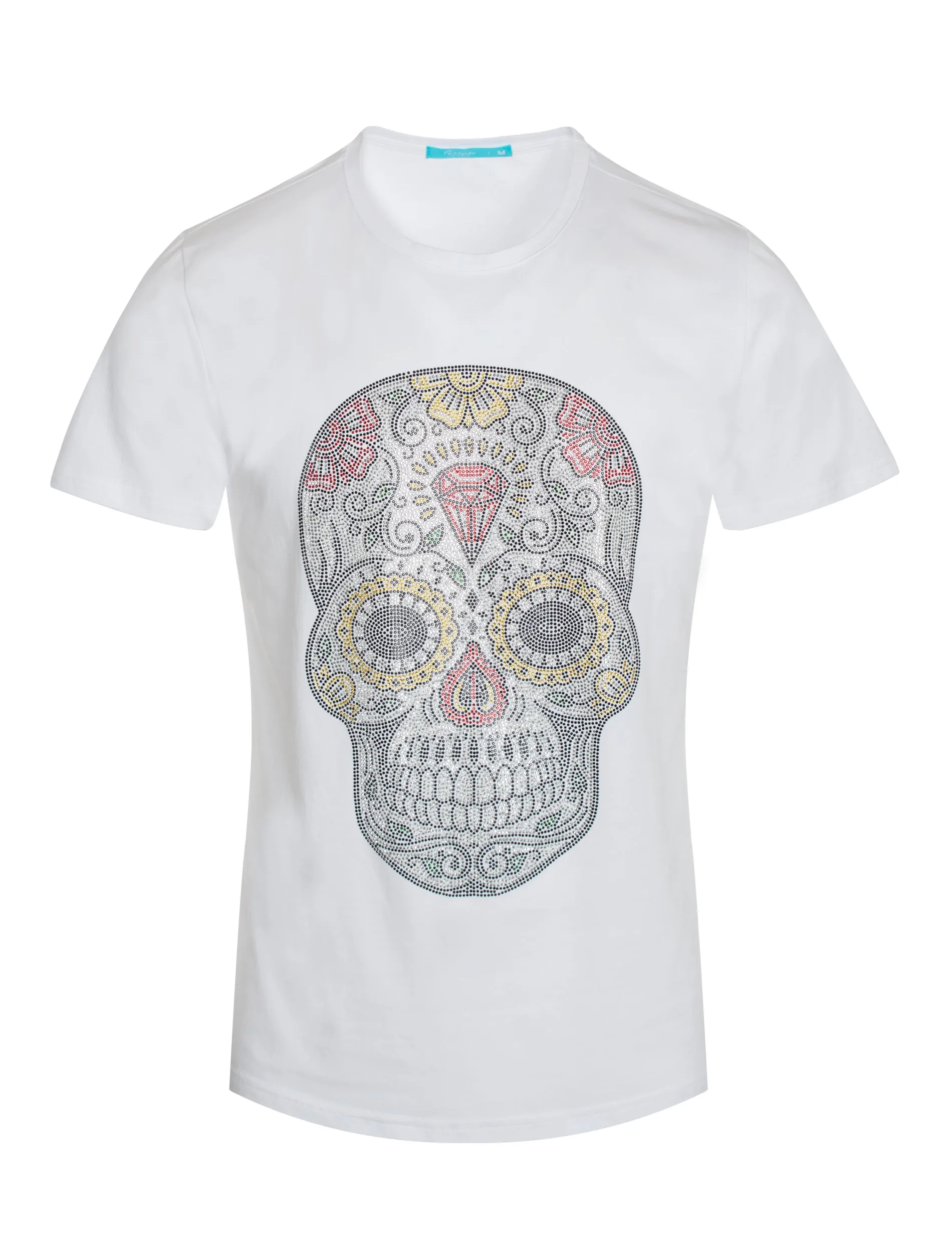 Skull design Tee with Crystals
