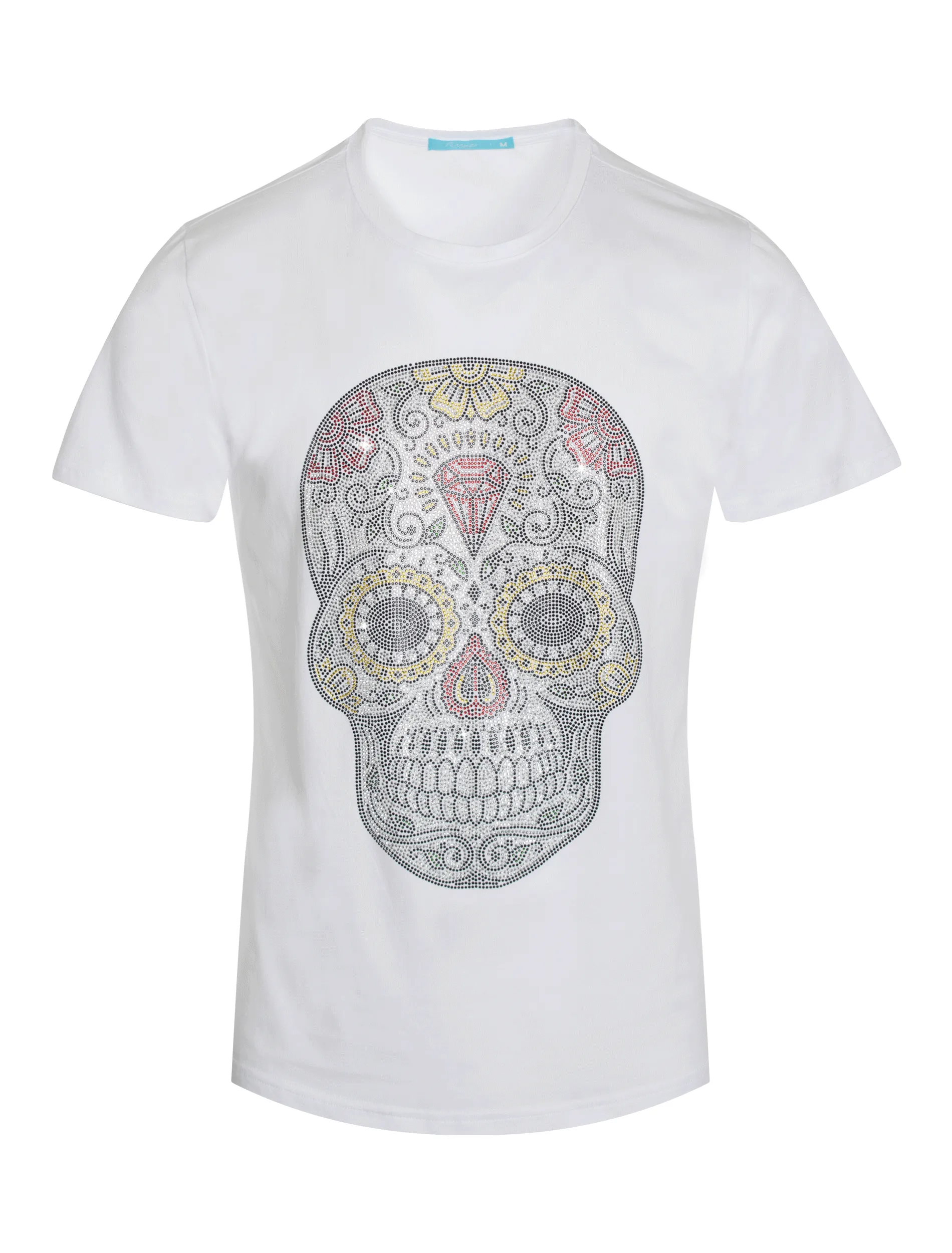 Skull design Tee with Crystals
