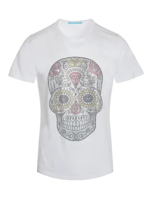 Skull design Tee with Crystals