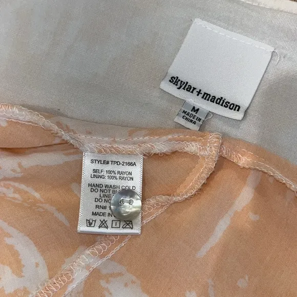 Skylar   Madison Palms Print Cutout Maxi Dress ~ in Orange Peach