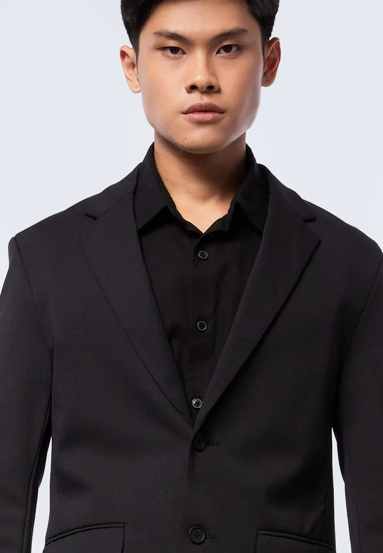 Slim Fit Formal Suit Black