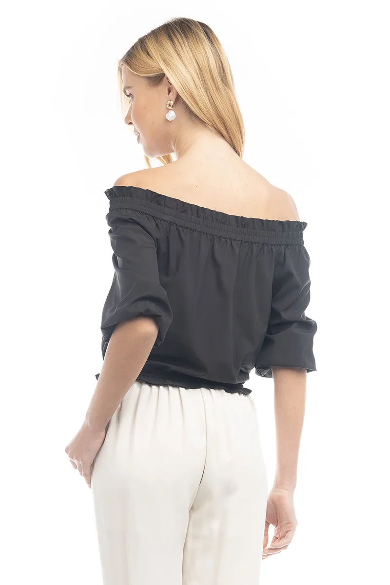 Smocked Off Shoulder Blouse