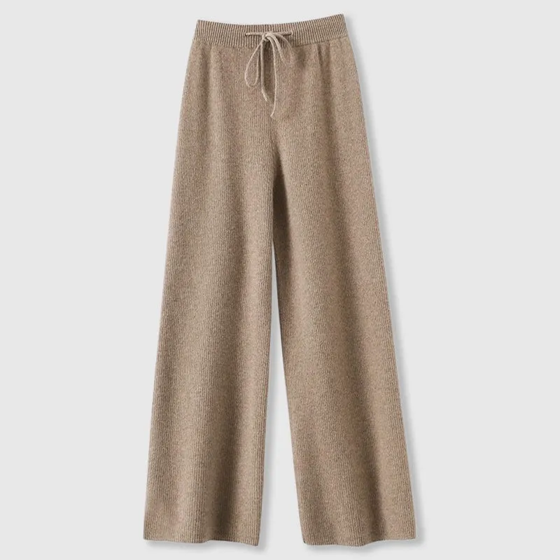 Sofia Amoretti Cashmere Wide-Leg Pants