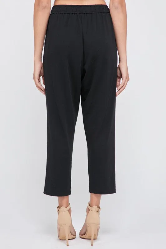 SOPHIE CROP PANT BLK