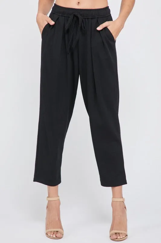 SOPHIE CROP PANT BLK