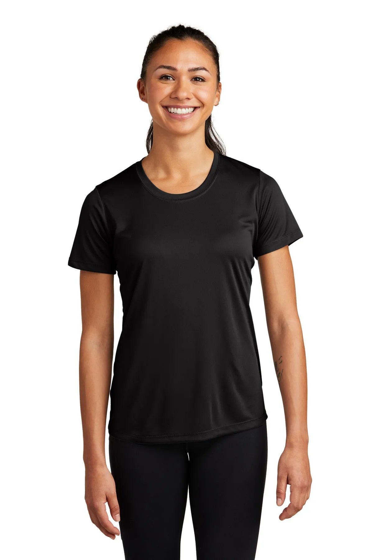 Sport-Tek Women's PosiCharge Competitor Tee. LST350 Black