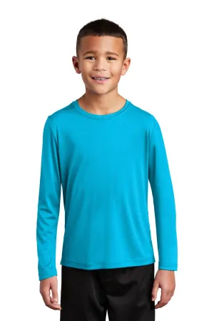 Sport-Tek  Youth Posi-UV Pro Long Sleeve Tee. YST420LS Sapphire