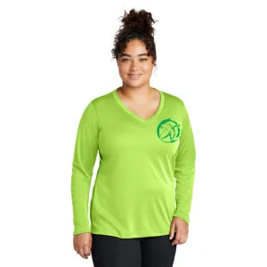 Sport Tekr Womens Long Sleeve PosiCharger Competitor VNeck Tee