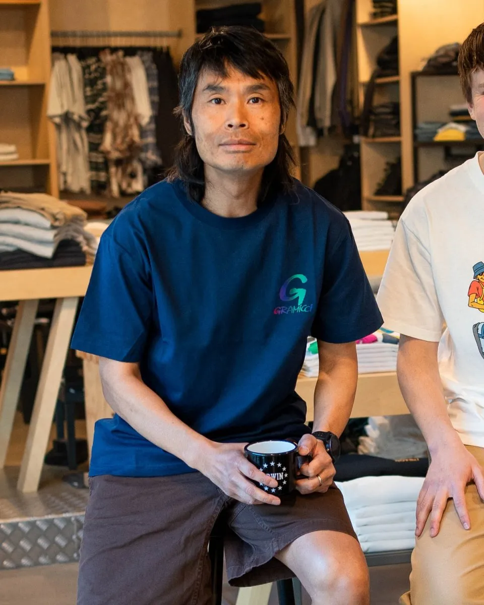 Stacked Tee - Navy
