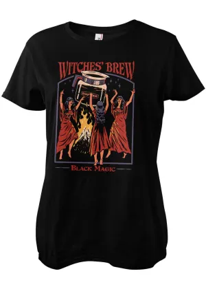Steven Rhodes Witches Brew Black Magic Girly T-Shirt Black