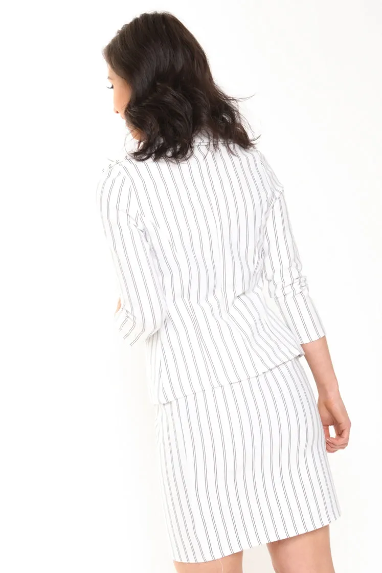 Striped Slim Fit Blazer