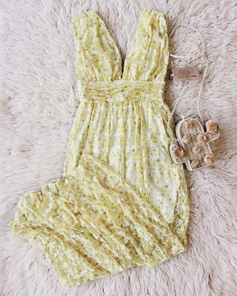 Sunrise Rose Lace Maxi