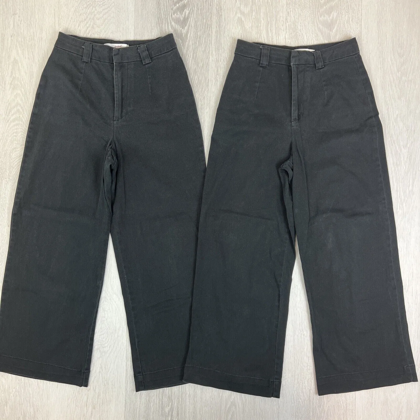 Supre Womens Black Wide Leg Pants Size 8 (2 Pairs)