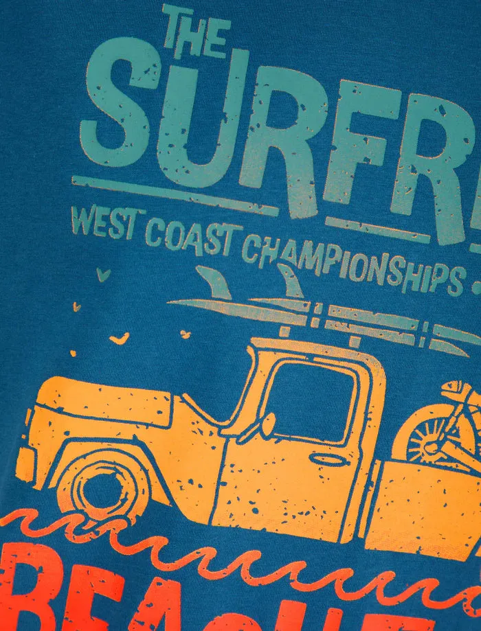 Surfer Van Tee Deep Water
