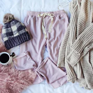 Sweet Cuff Joggers in Mauve