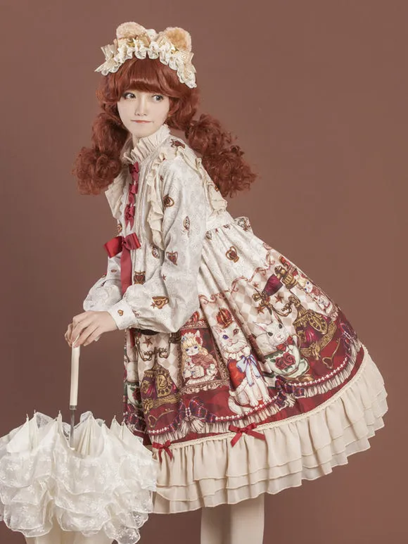 Sweet Lolita Dress Polyester Long Sleeves Dress Lolita Dress