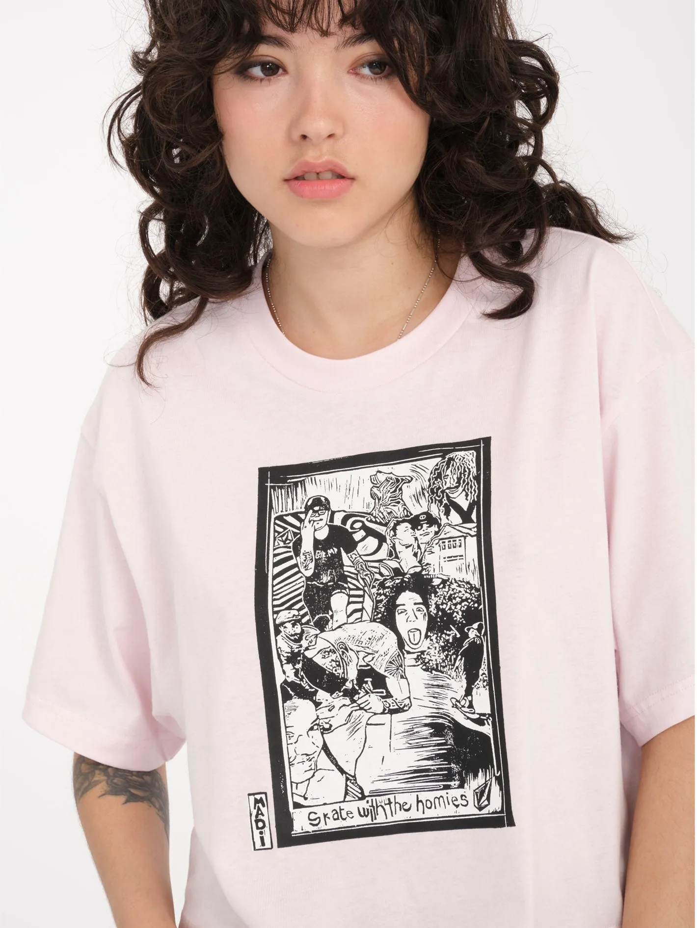 T-shirt Drumstone - LILAC ASH