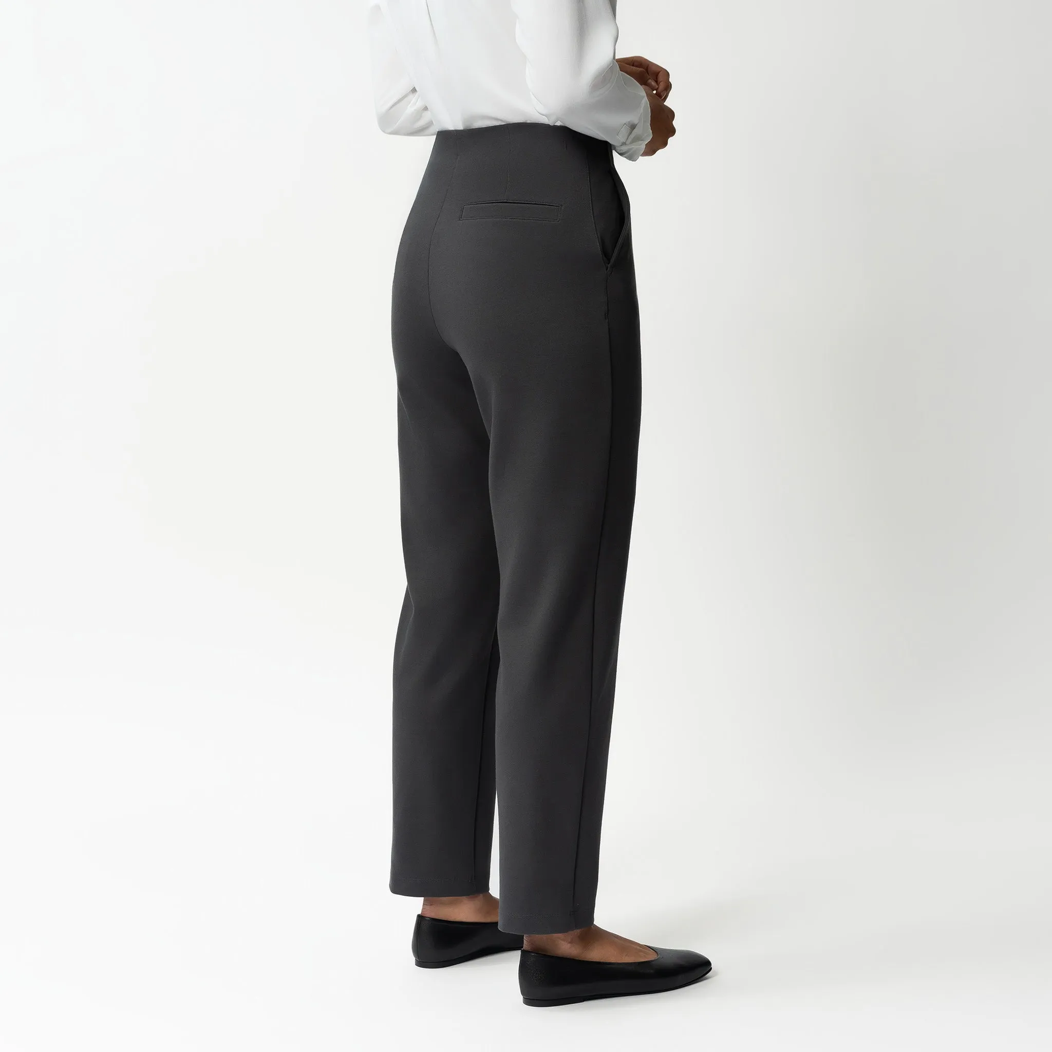 Tailored Ponte Straight Trouser