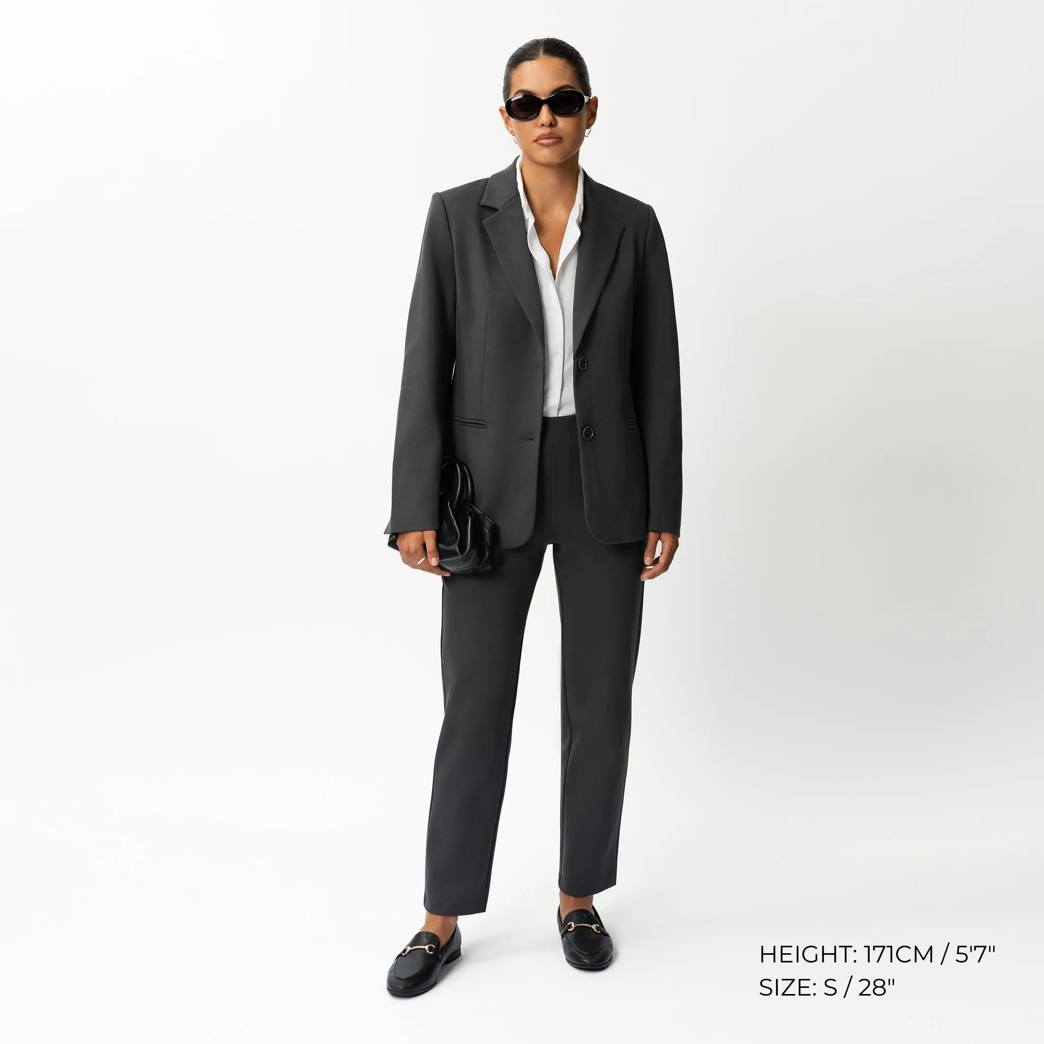 Tailored Ponte Straight Trouser