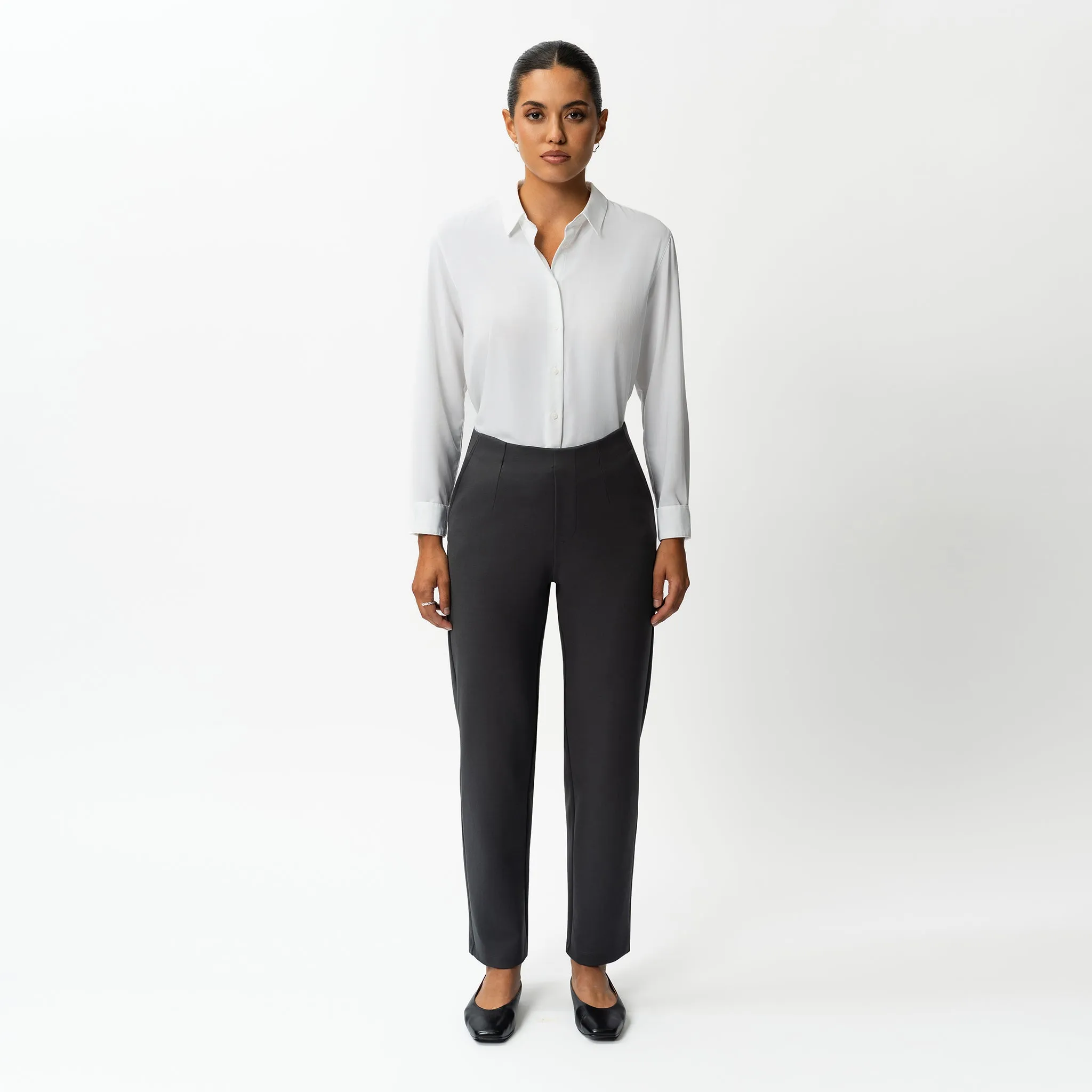 Tailored Ponte Straight Trouser