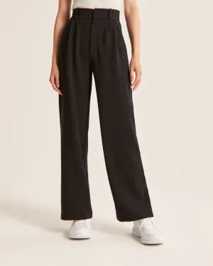 Tailored Wide-Leg Pants