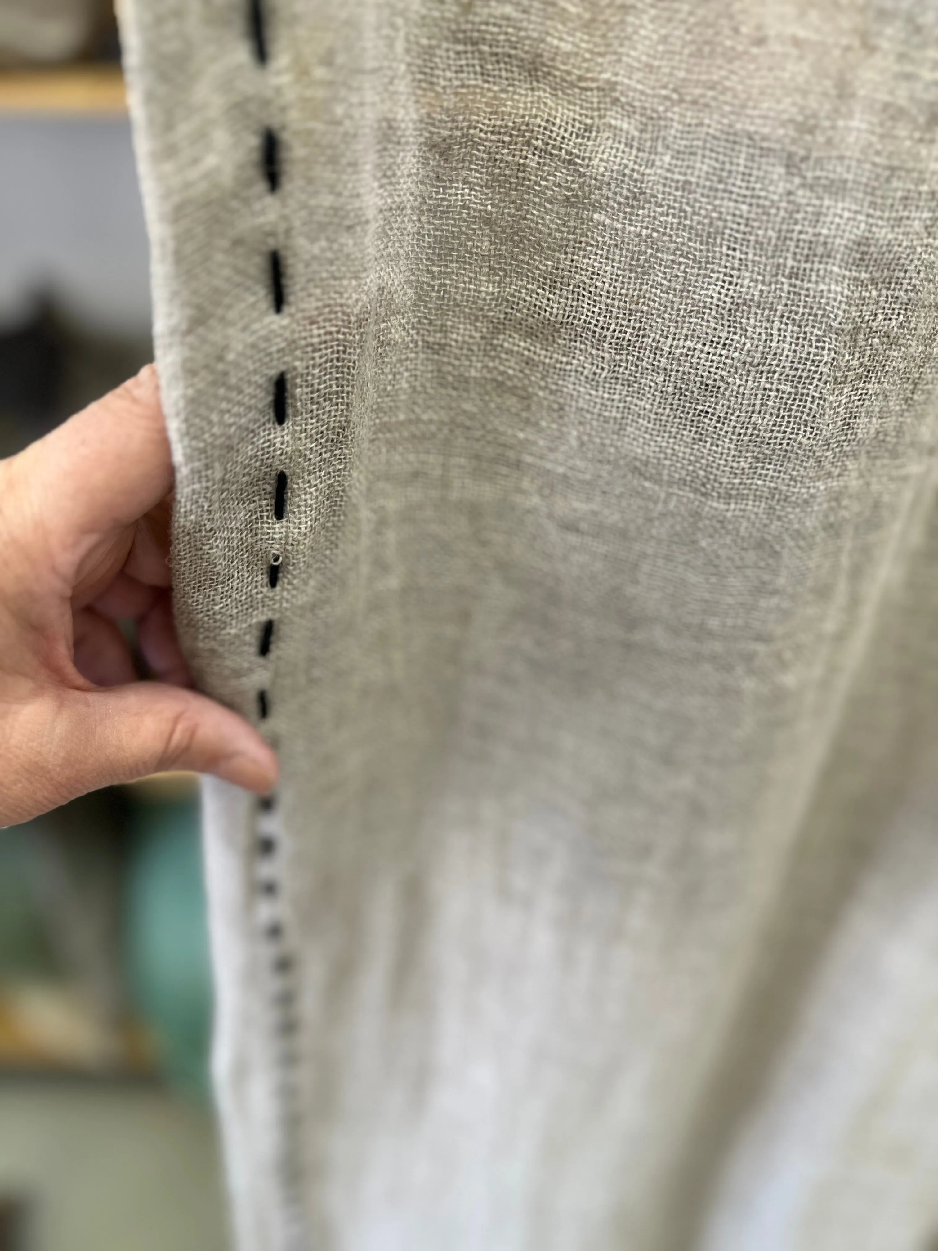 Throw: Natural Soft-washed Loose Weave